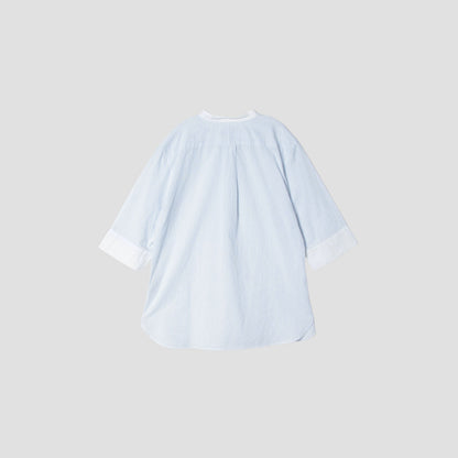 FINE STRIPE COTTON LINEN SHIRT