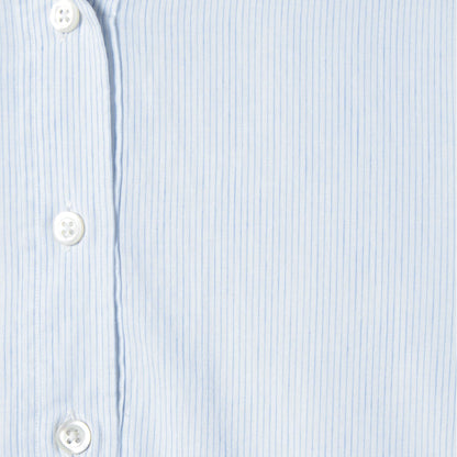 FINE STRIPE COTTON LINEN SHIRT