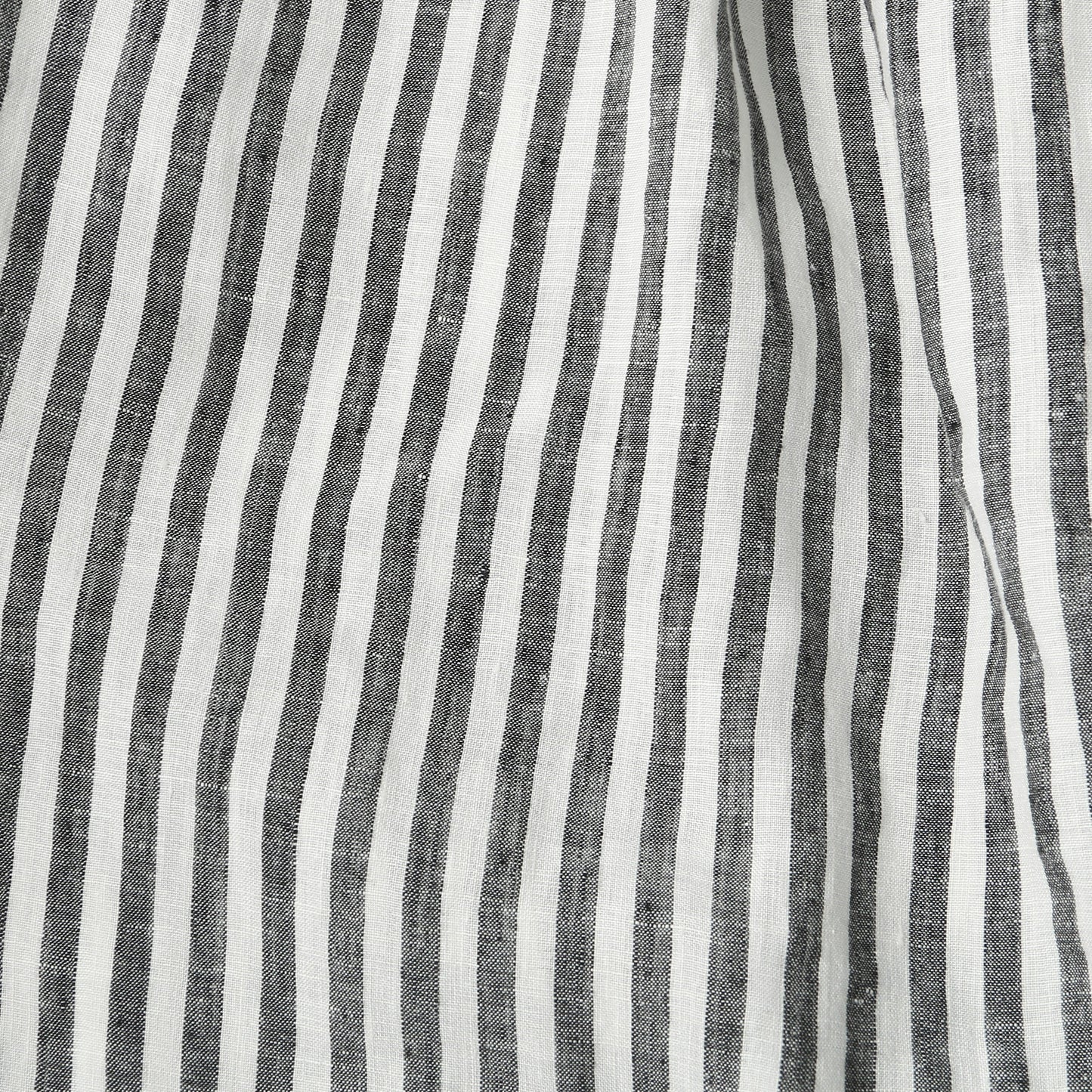 BLACK & WHITE SHIRTING LINEN SKIRT