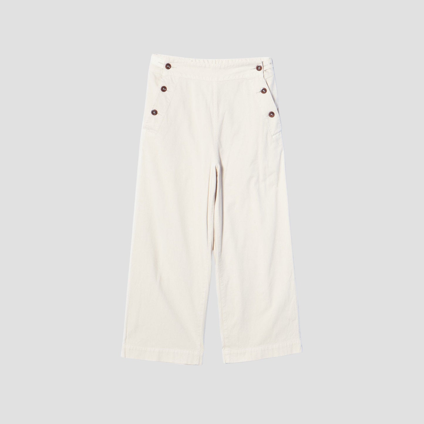 ROUGH COTTON CANVAS TROUSERS