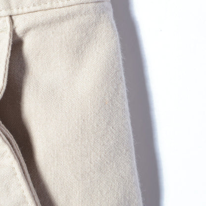 ROUGH COTTON CANVAS TROUSERS