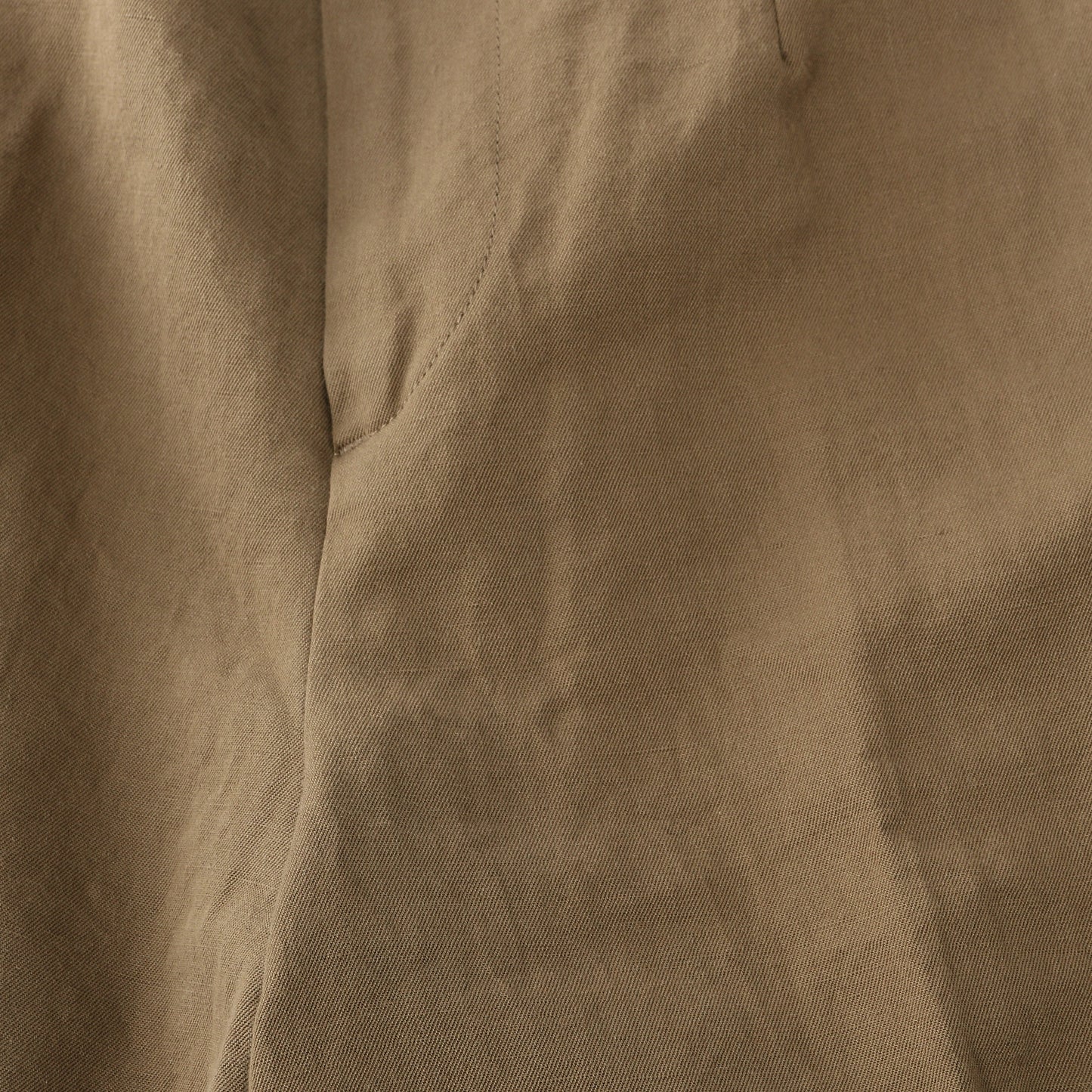 LINEN COTTON TWILL TROUSERS