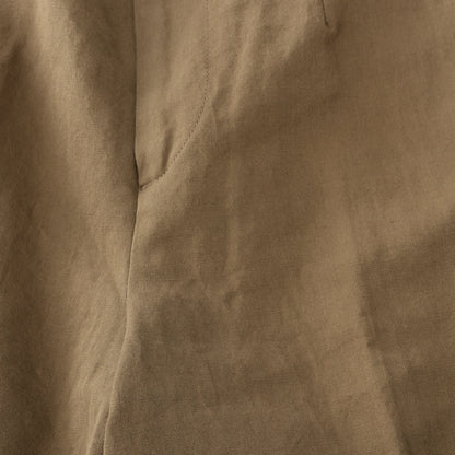 LINEN COTTON TWILL TROUSERS