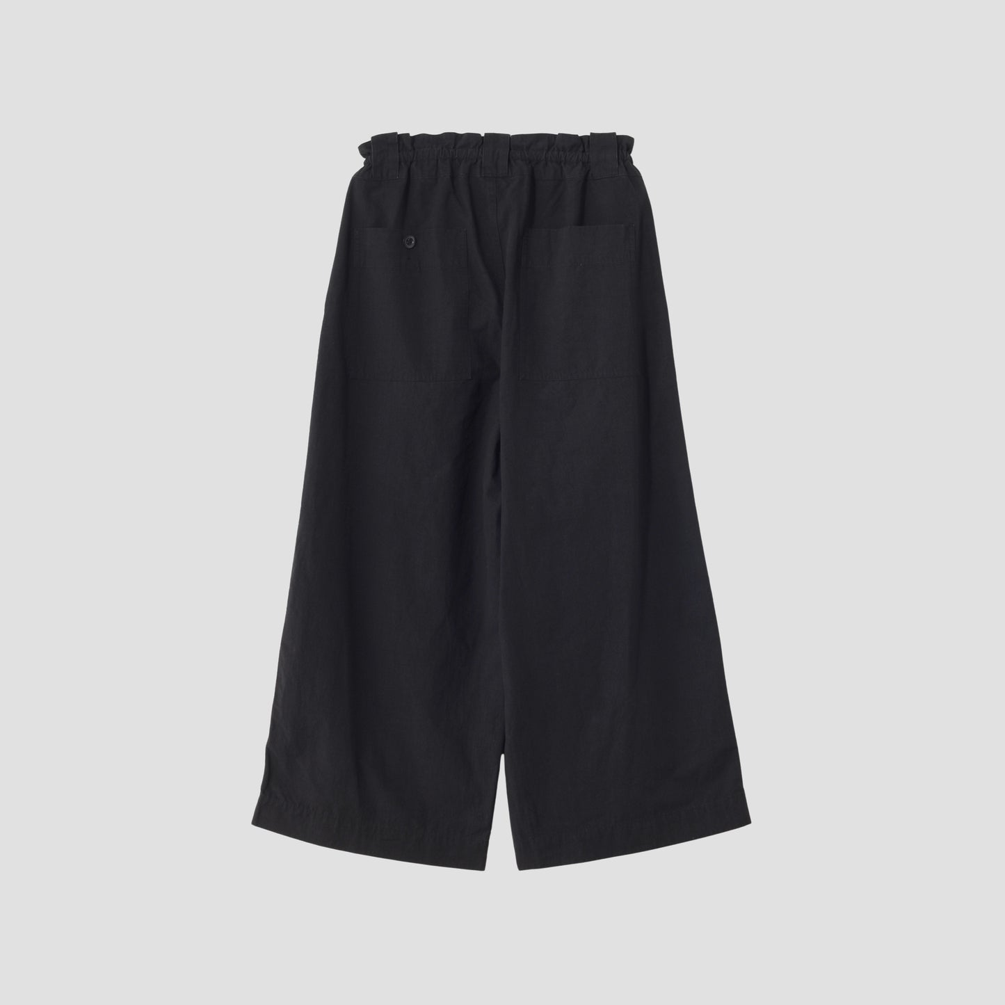COTTON LINEN PLAIN WEAVE TROUSERS