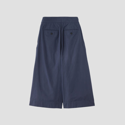 WASHED COTTON POPLIN TROUSERS