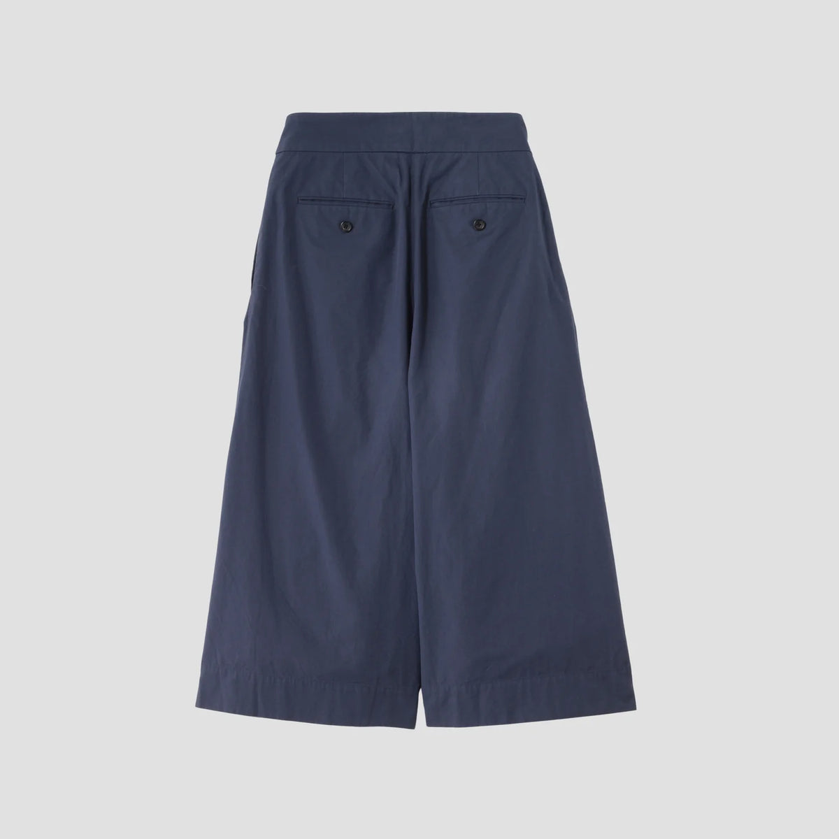 WASHED COTTON POPLIN TROUSERS