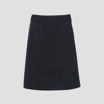 BROKEN STRIPE WOOL SKIRT