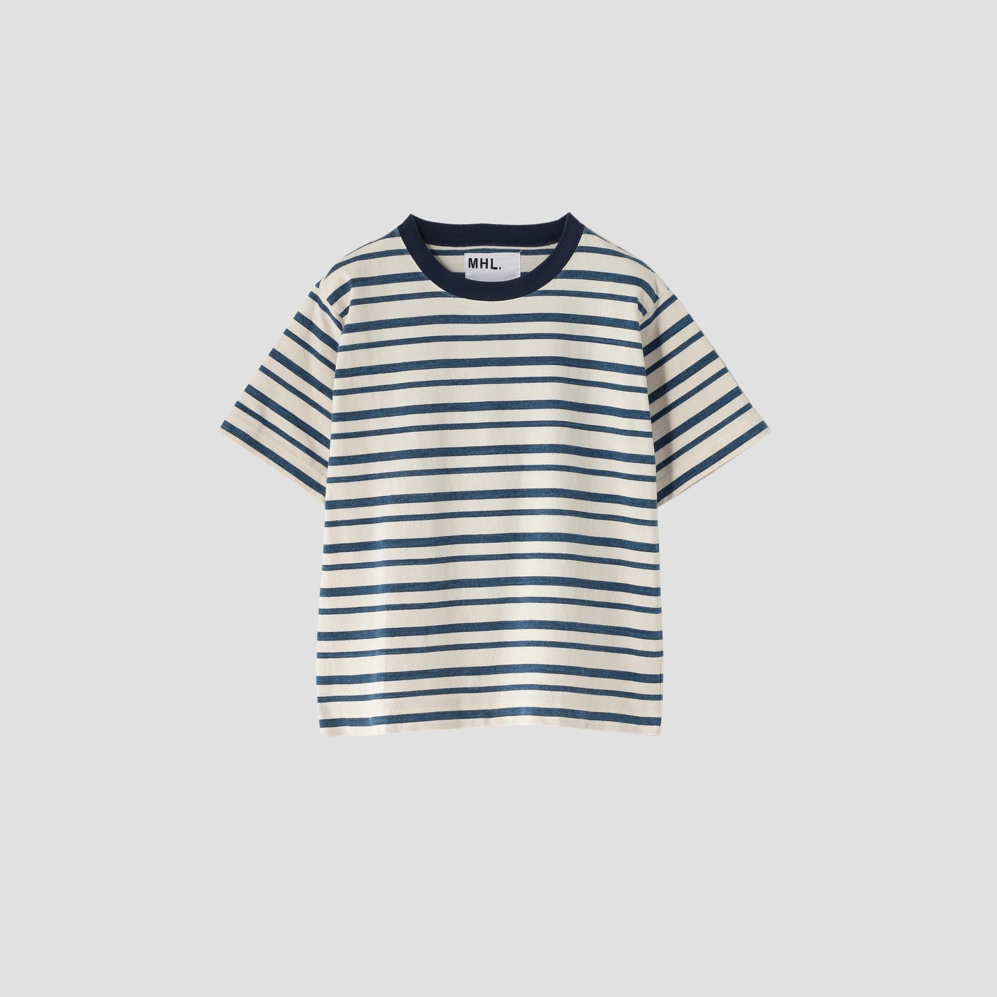 MELANGE STRIPE COTTON JERSEY