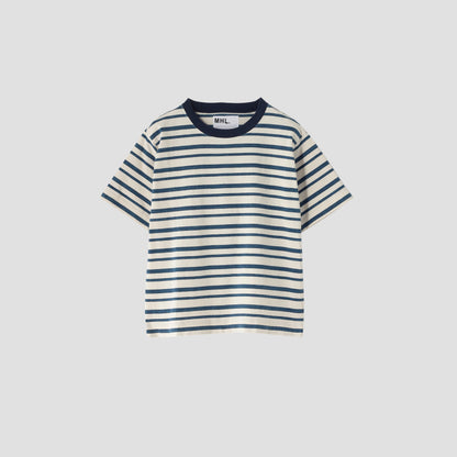 MELANGE STRIPE COTTON JERSEY