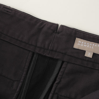 WOOL COTTON TWILL TROUSERS