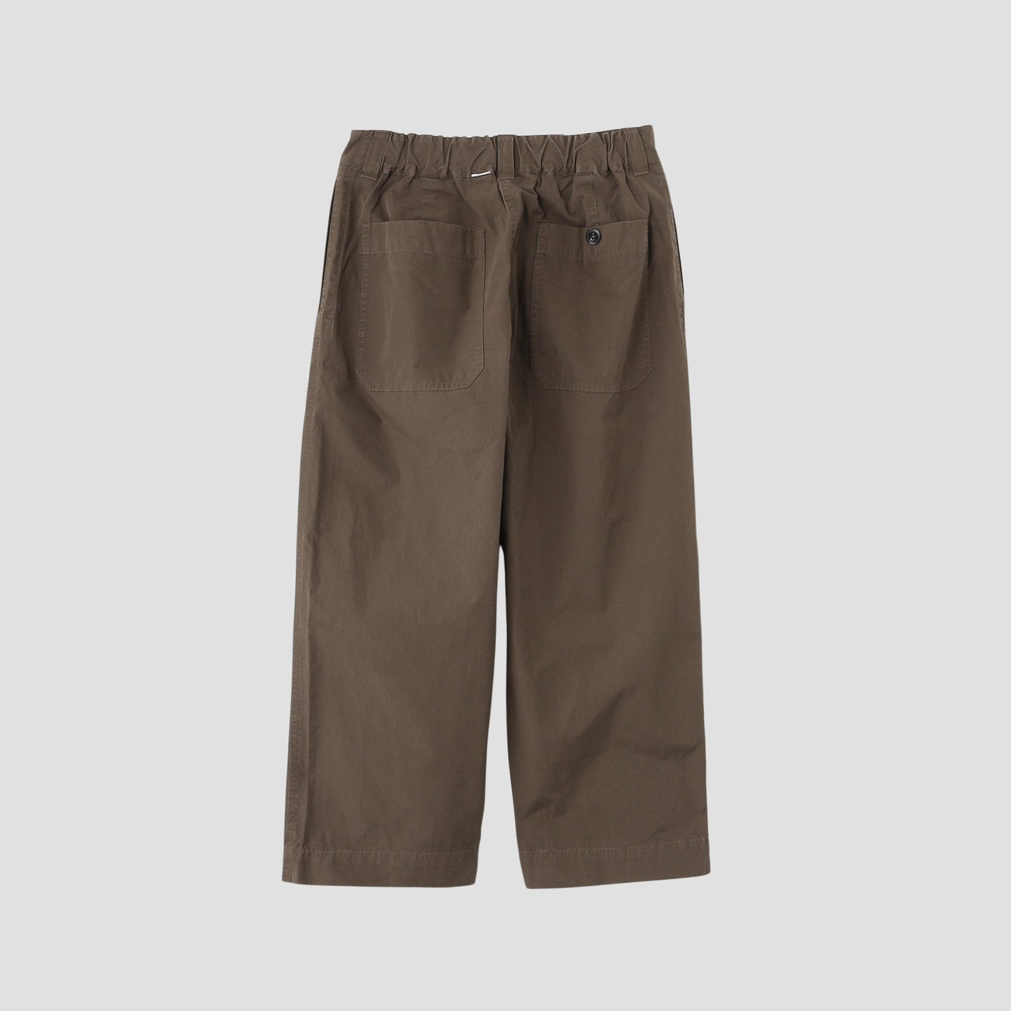 FINE COMPACT COTTON POPLIN TROUSERS