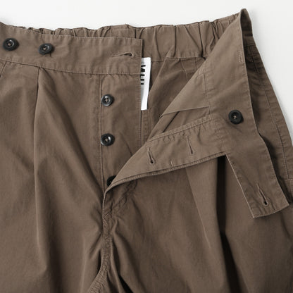 FINE COMPACT COTTON POPLIN TROUSERS