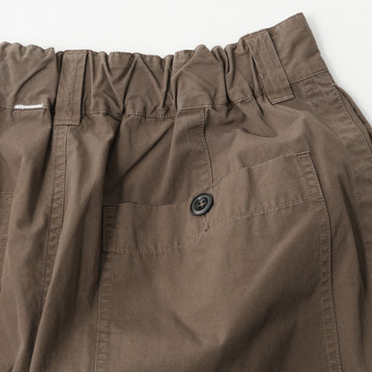 FINE COMPACT COTTON POPLIN TROUSERS