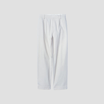 WASHED COTTON TWILL TROUSERS