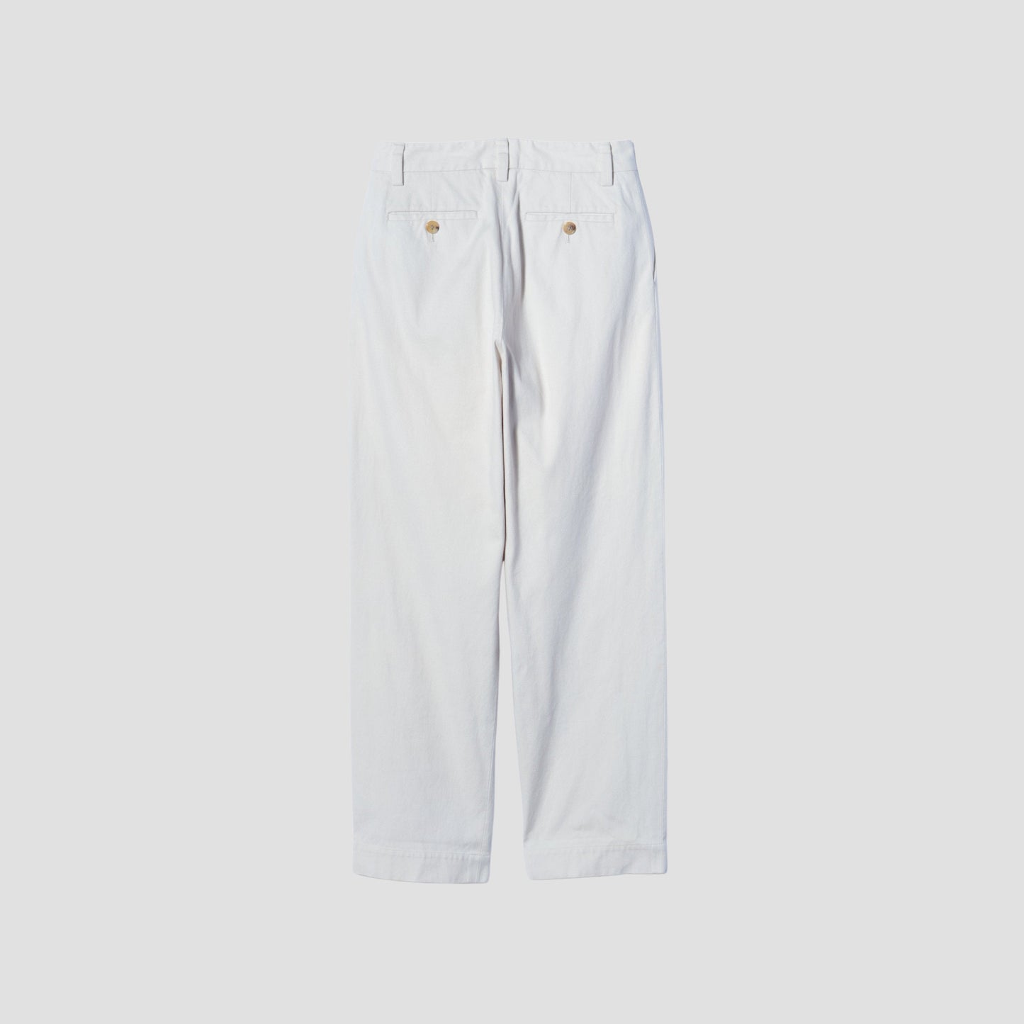 WASHED COTTON TWILL TROUSERS