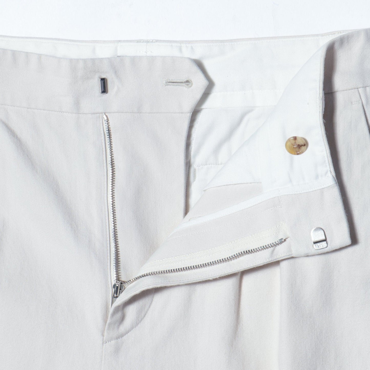 WASHED COTTON TWILL TROUSERS
