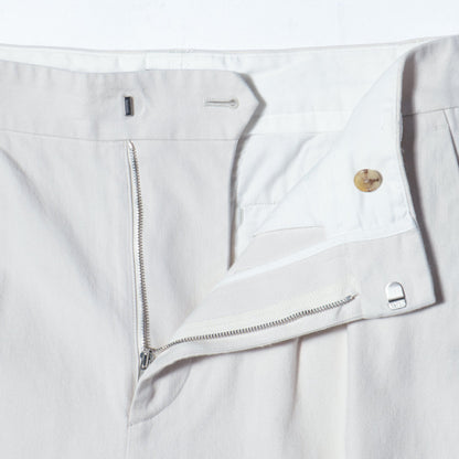WASHED COTTON TWILL TROUSERS