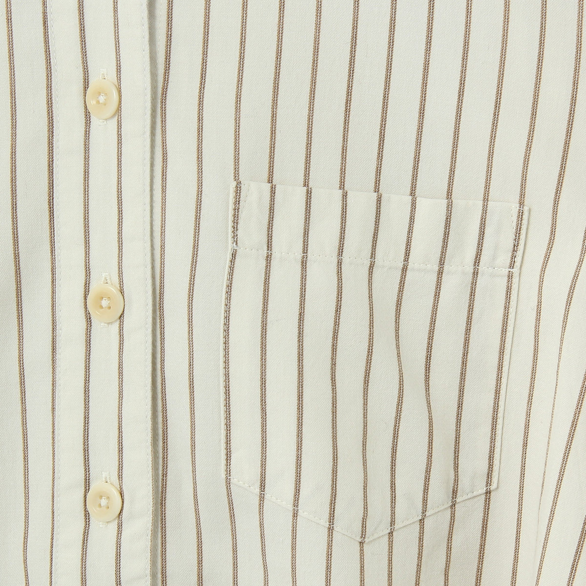 COTTON WOOL STRIPE SHIRT