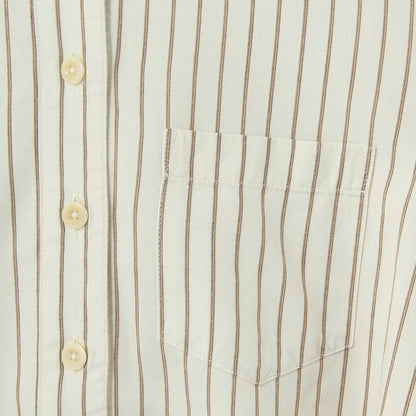 COTTON WOOL STRIPE SHIRT