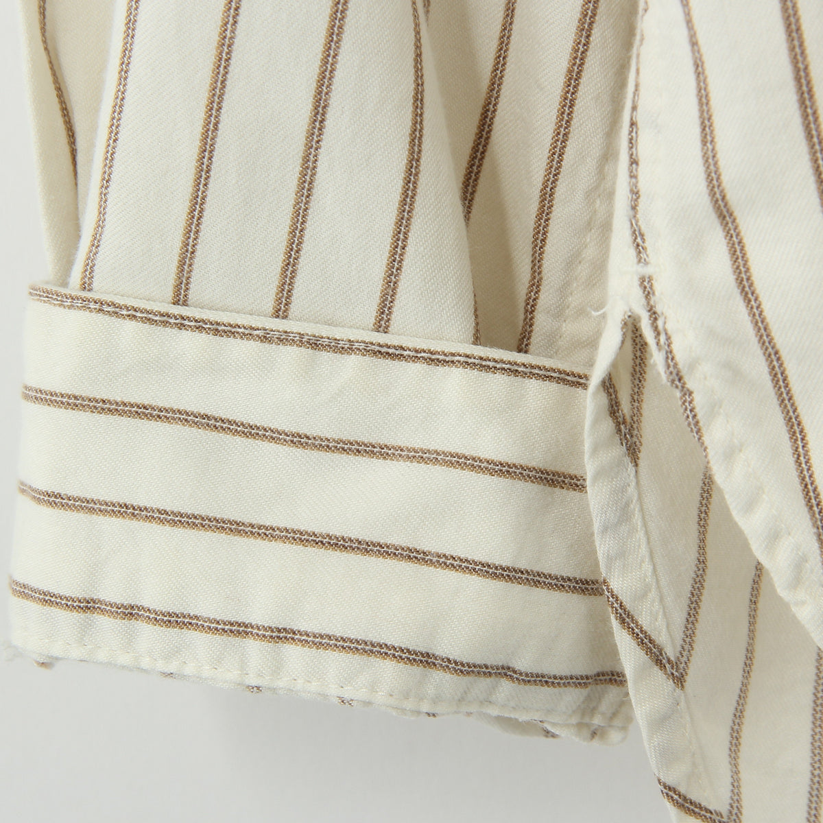 COTTON WOOL STRIPE SHIRT