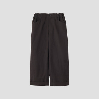 WOOL LINEN HOPSACK TROUSERS