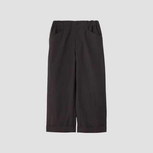 WOOL LINEN HOPSACK TROUSERS