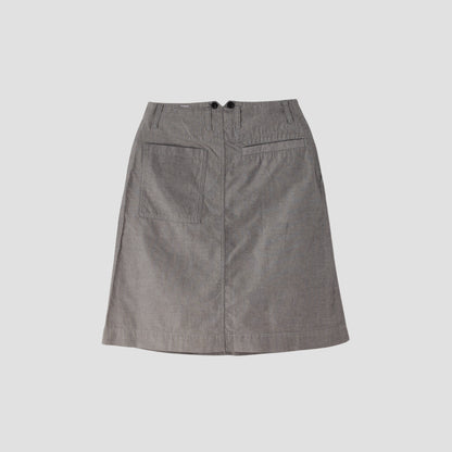 YARN DYE DRY COTTON SKIRT