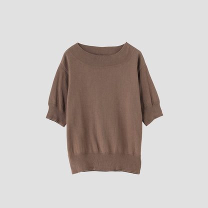 FINE SLUB COTTON LINEN KNIT