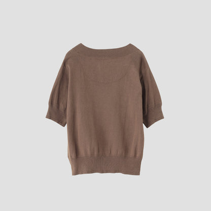 FINE SLUB COTTON LINEN KNIT