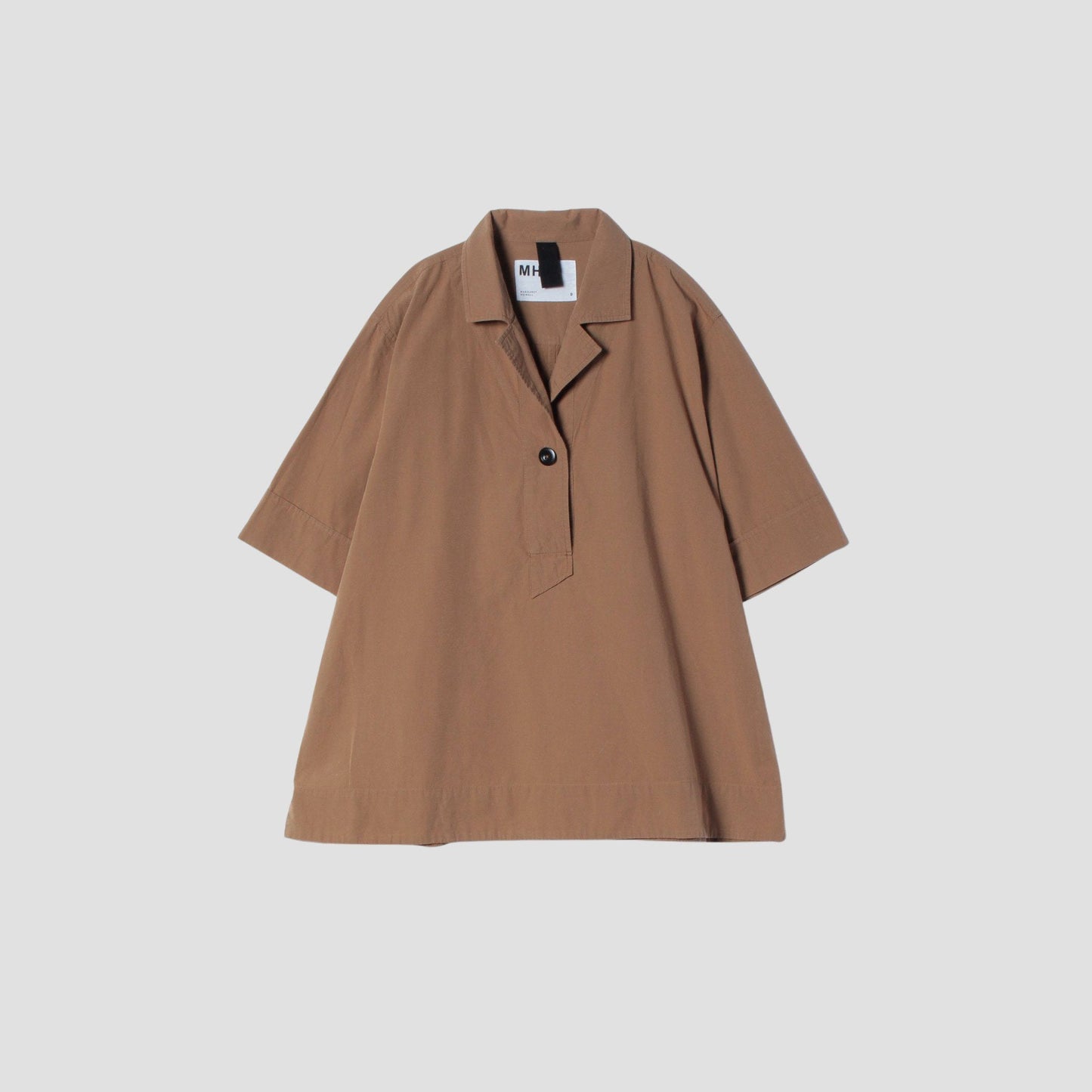 SANDED COTTON LINEN SHIRT