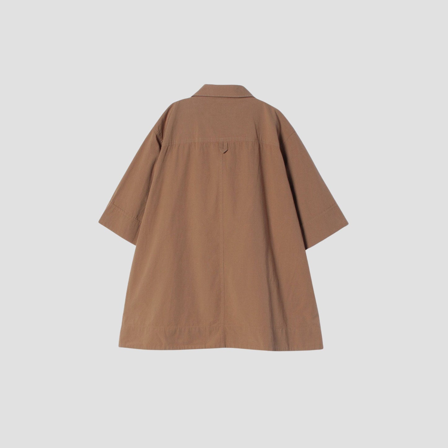 SANDED COTTON LINEN SHIRT
