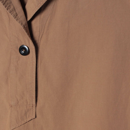 SANDED COTTON LINEN SHIRT