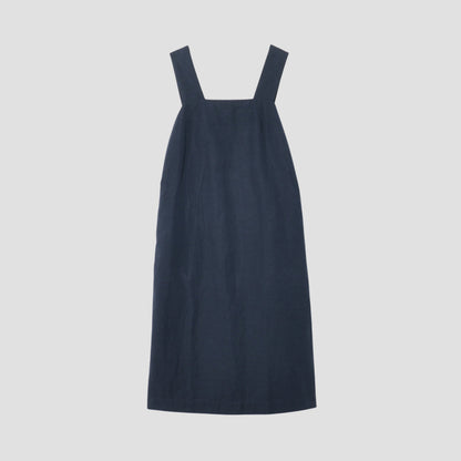 COTTON LINEN SILK POPLIN DRESS