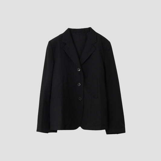 WOOL LINEN POPLIN JACKET