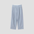 HAIRLINE STRIPE COTTON TROUSERS