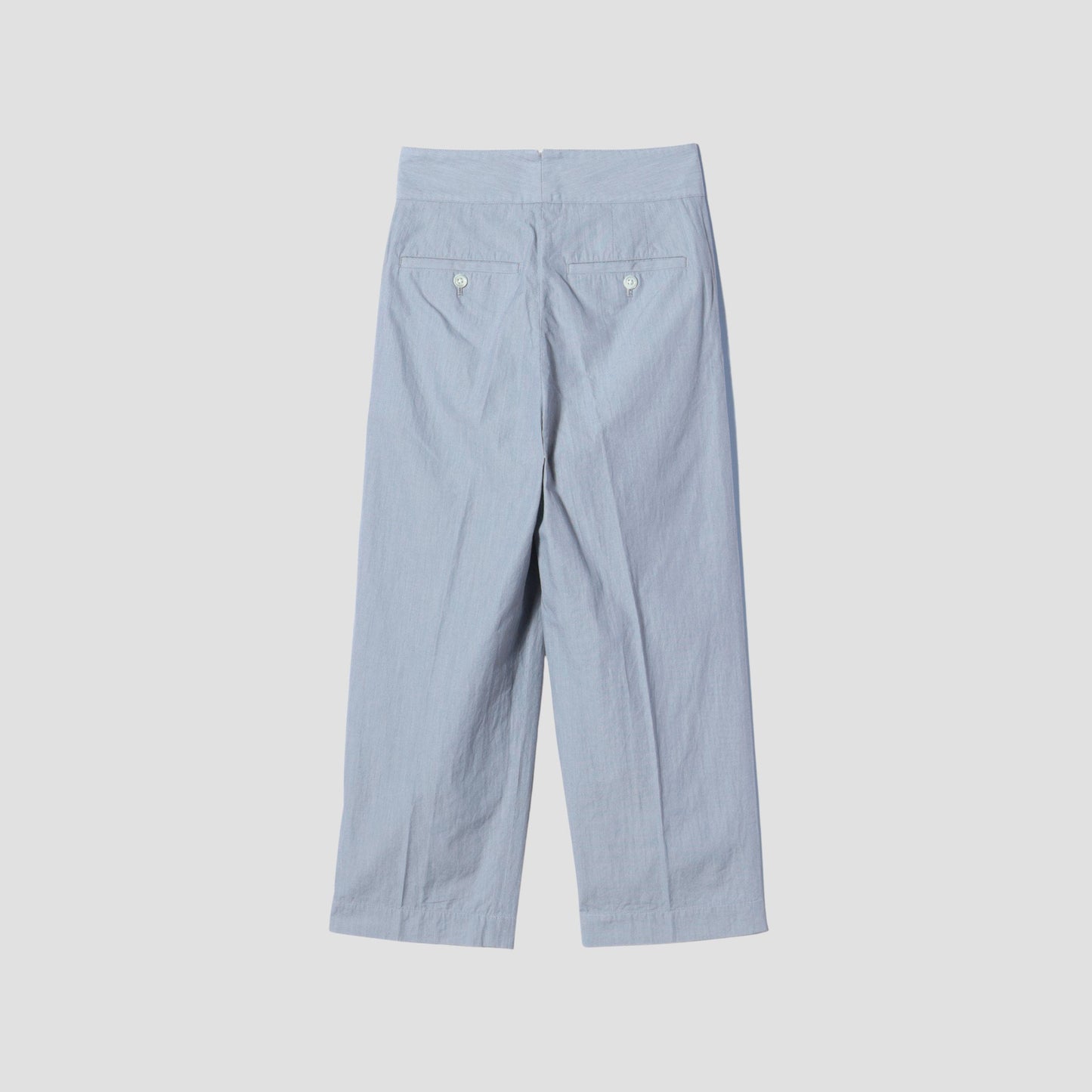 HAIRLINE STRIPE COTTON TROUSERS