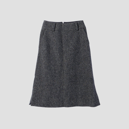 WOOL TWEED SKIRT