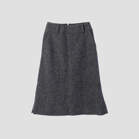 WOOL TWEED SKIRT