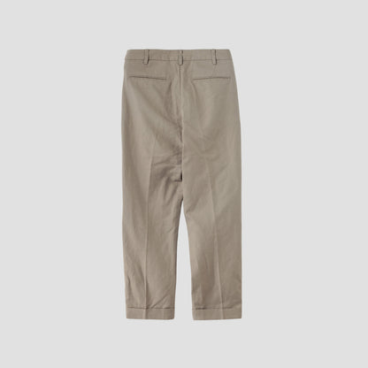 COTTON LINEN OXFORD TROUSERS