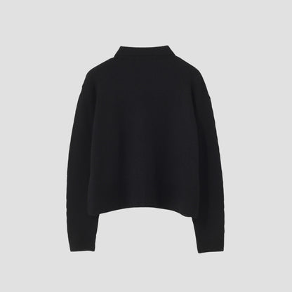 MARION FOALE COLLARED CARDIGAN KNIT