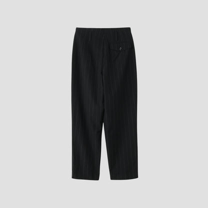 WIDE PINSTRIPE WOOL TROUSERS