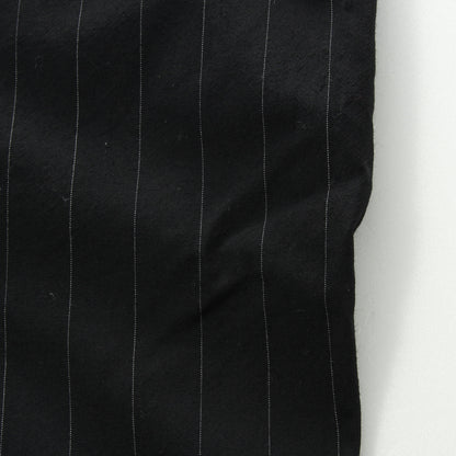 WIDE PINSTRIPE WOOL TROUSERS