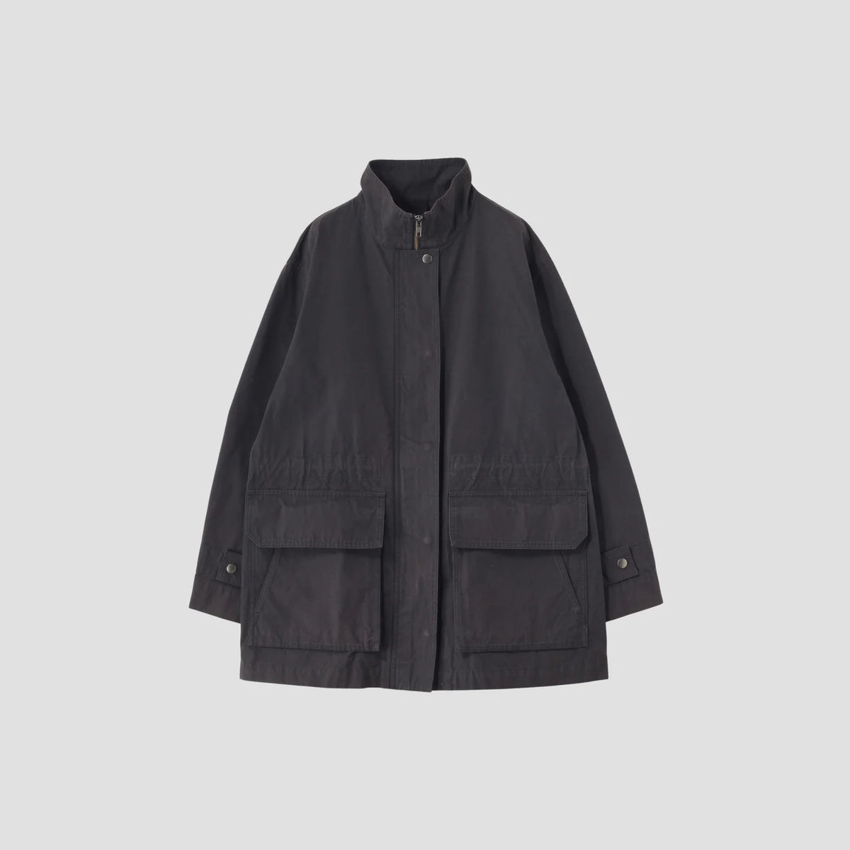 DENSE COTTON NYLON PLAINWEAVE COAT