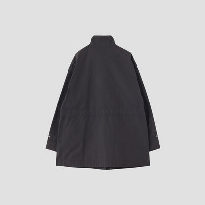 DENSE COTTON NYLON PLAINWEAVE COAT