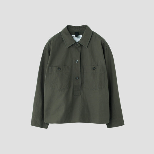 UNIFORM COTTON LINEN TWILL SHIRT