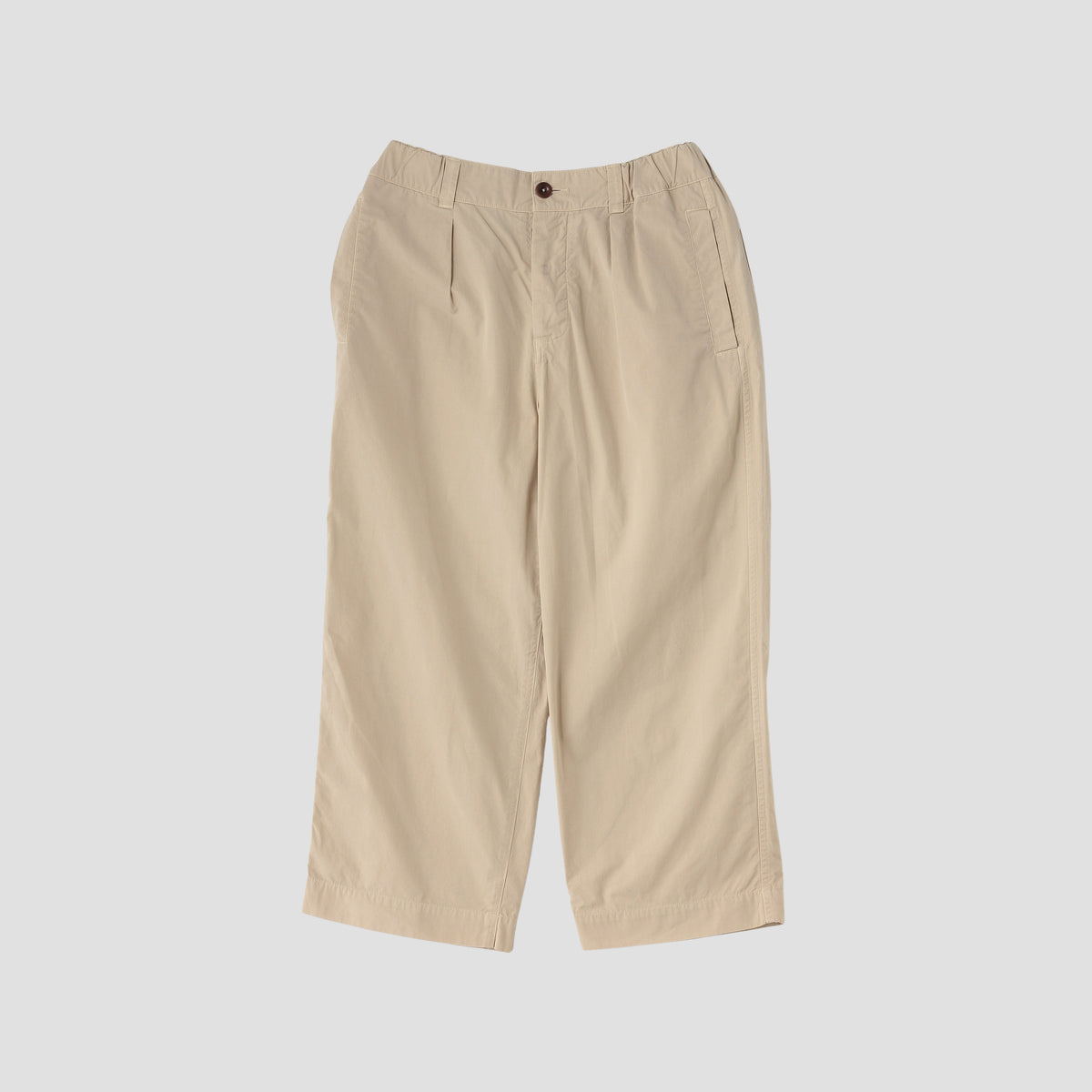 FINE COMPACT POPLIN TROUSERS