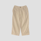 FINE COMPACT POPLIN TROUSERS