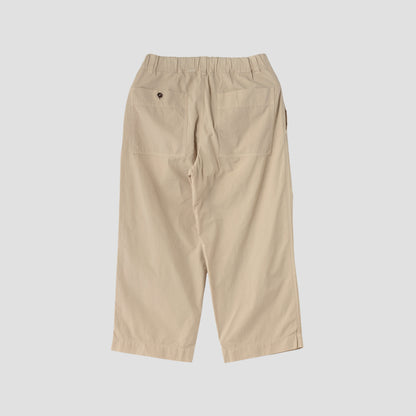 FINE COMPACT POPLIN TROUSERS