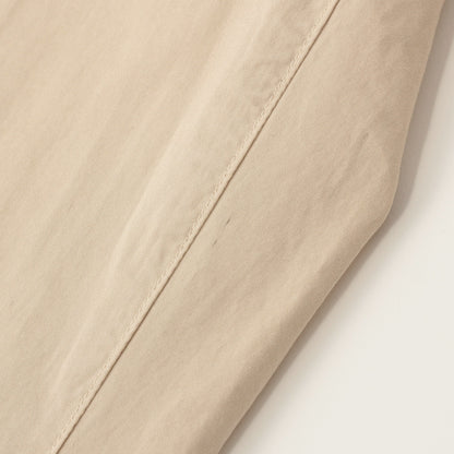 FINE COMPACT POPLIN TROUSERS