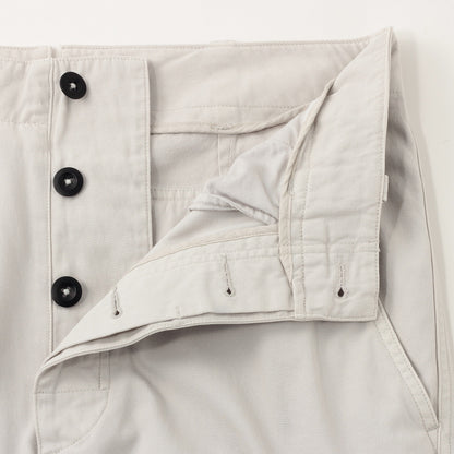RAISED COTTON TWILL TROUSERS